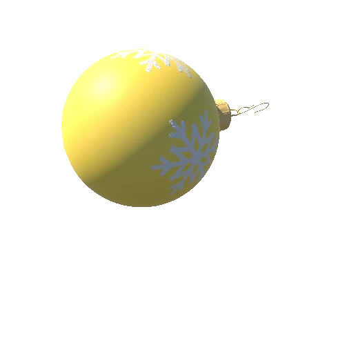 SnowPattern Bauble_Gold (1)